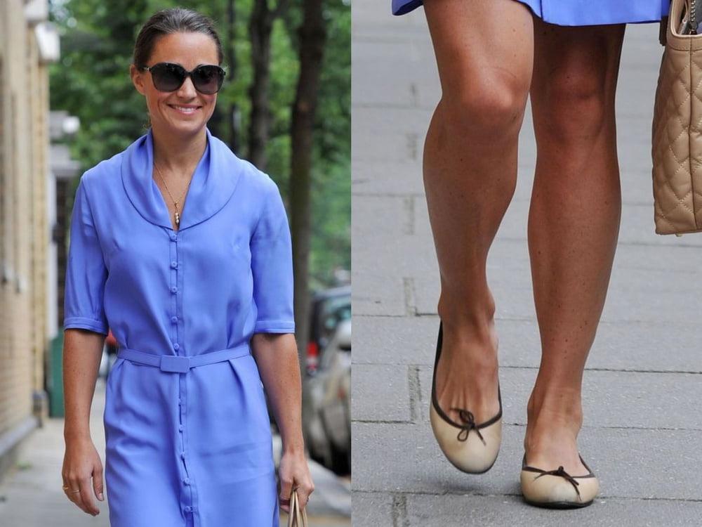 25P Pippa Middleton's sexy Leg's feet and High heel's