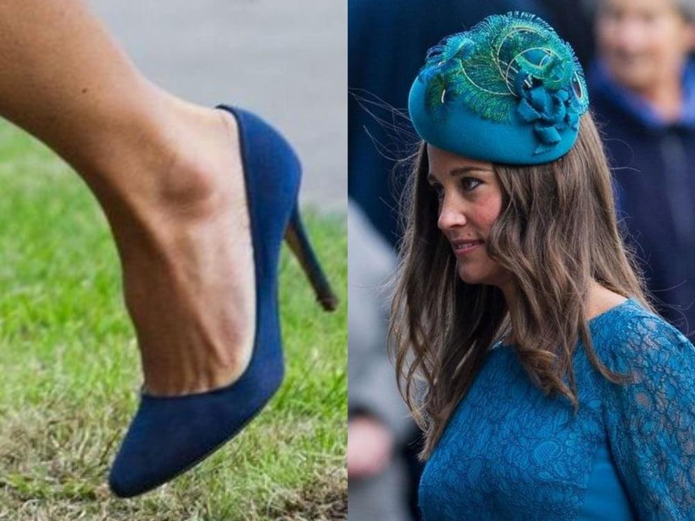 25P Pippa Middleton's sexy Leg's feet and High heel's