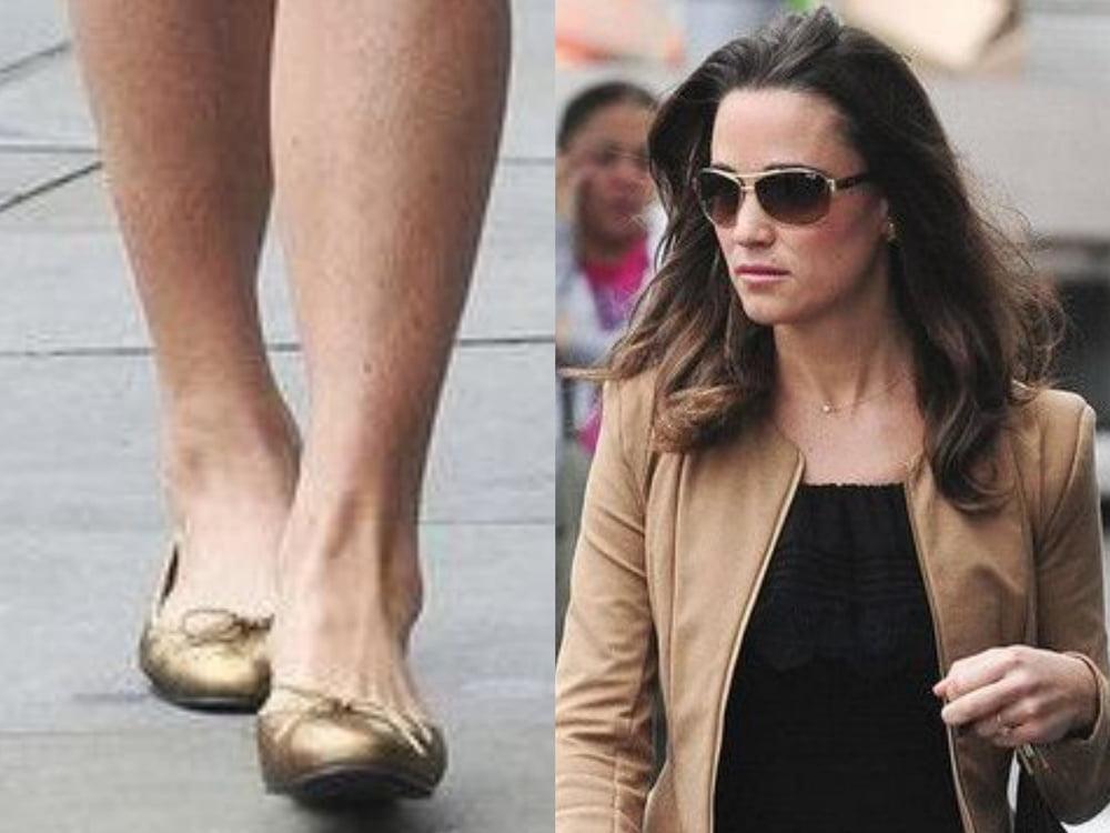 25P Pippa Middleton's sexy Leg's feet and High heel's