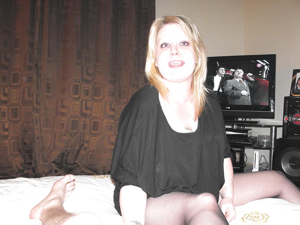 19P Em's nylon feet and pussy
