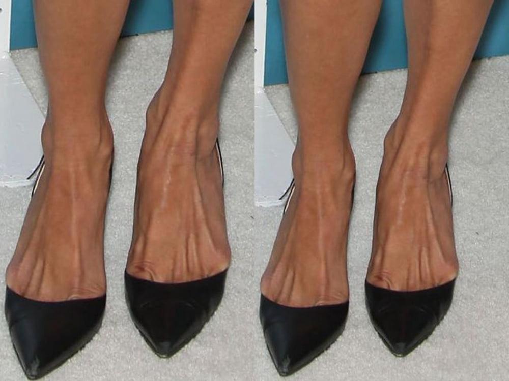 25P Maria Bello's Sexy Legs feet and high heel