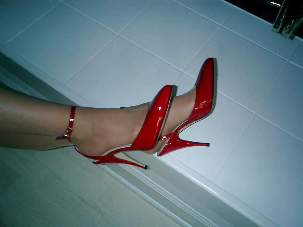 25P Classic Pumps High Heels Stilettos Stockings Thigh-Highs