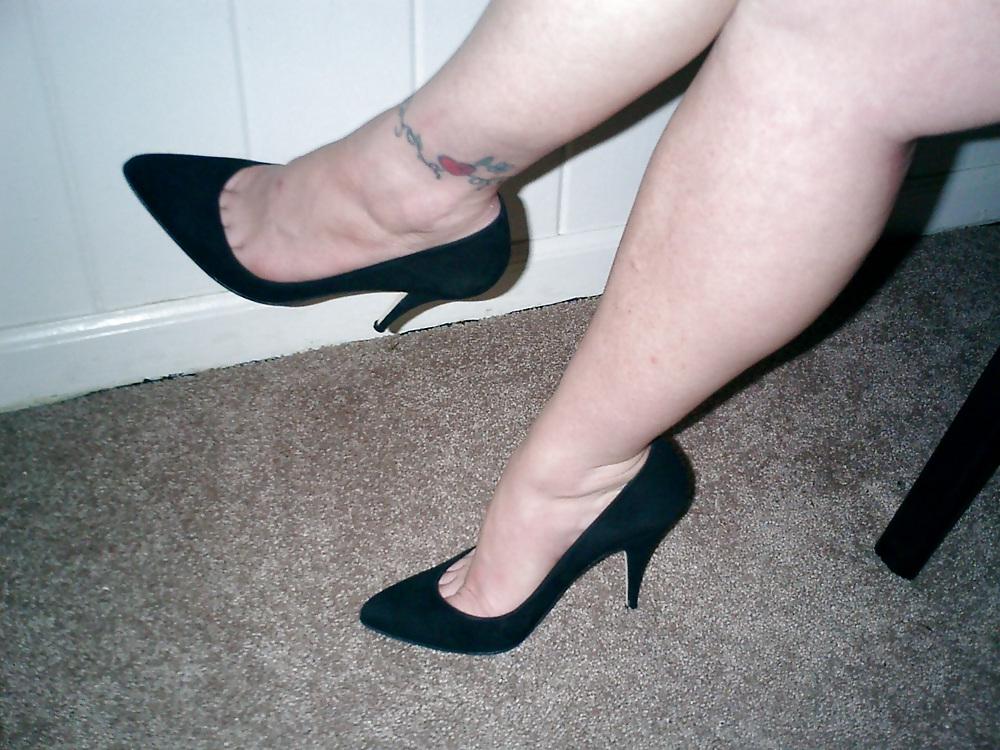25P Classic Pumps High Heels Stilettos Stockings Thigh-Highs