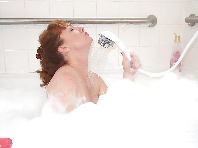 24P Angela Thick Redhead MILF Takes a Shower