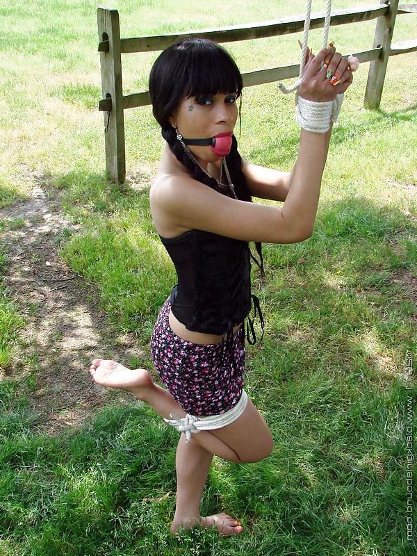 13P Beautiful black slutty girls tied up