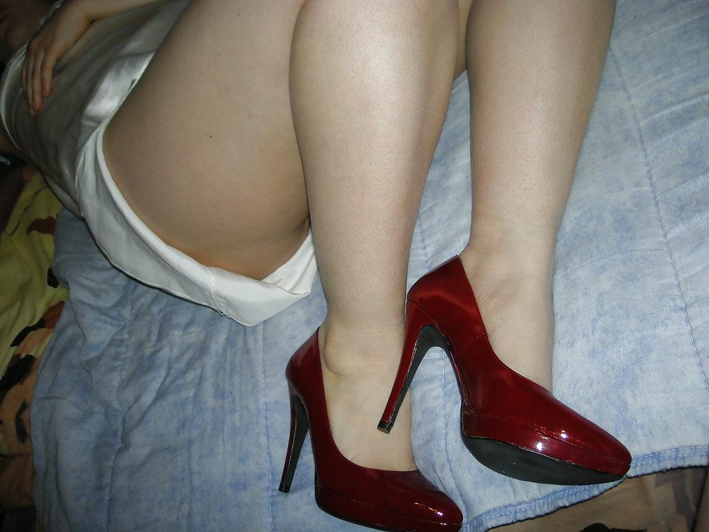 14P Red High Heels - N. C. 