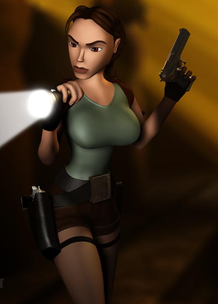 12P Video game Vixens vol 10- Lara Croft (classic version)