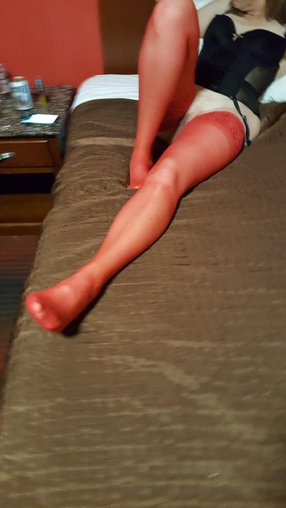 12P red thigh highs local inn 3some