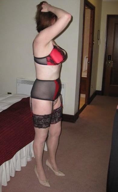 25P matures in red lingerie 2
