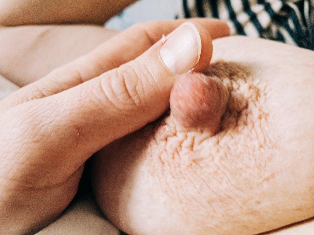 10P playing with wife's big nipple