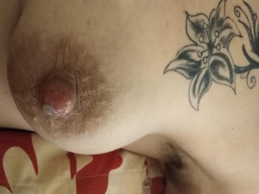 19P Mandy's veiny hairy lactating tits and furry armpits
