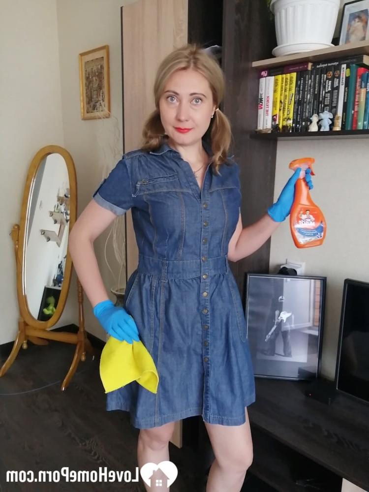 25P Cleaning lady teases while my wife's gone