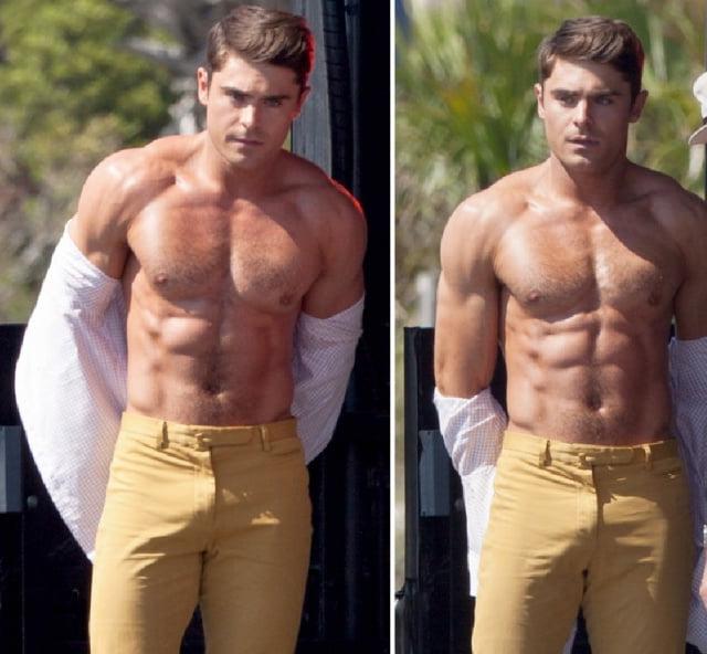 25P Male celeb Zac Efron various shirtless and sexy photos