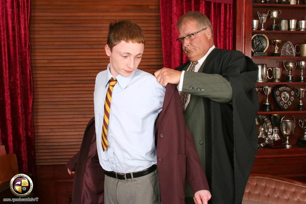 20P Teenage Martin is strip searched by the older headmaster