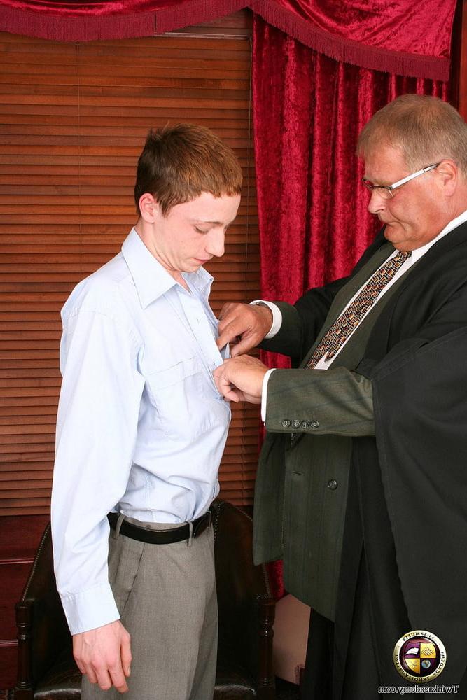 20P Teenage Martin is strip searched by the older headmaster