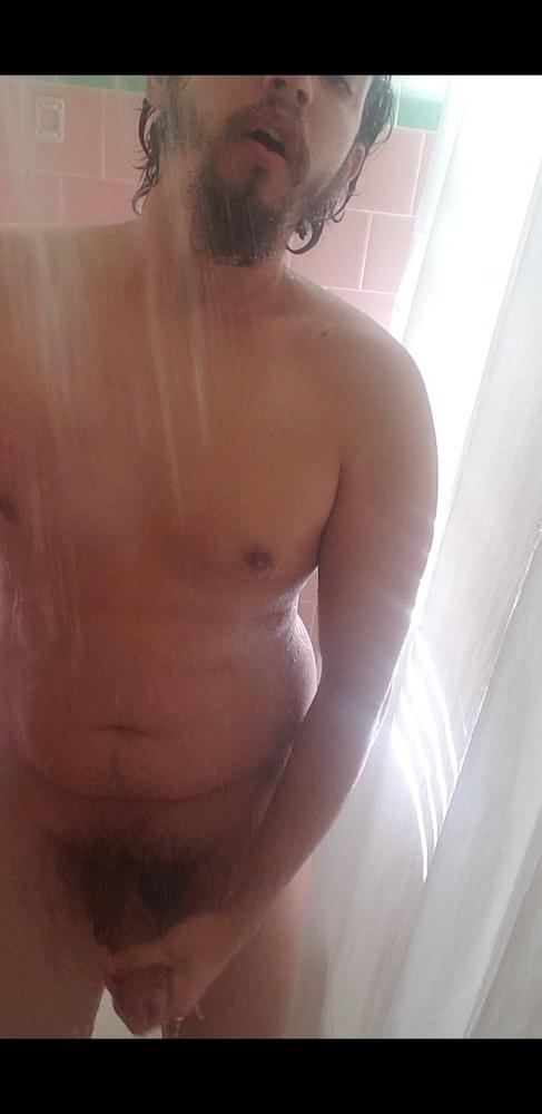 22P Swinging teenage cock in shower