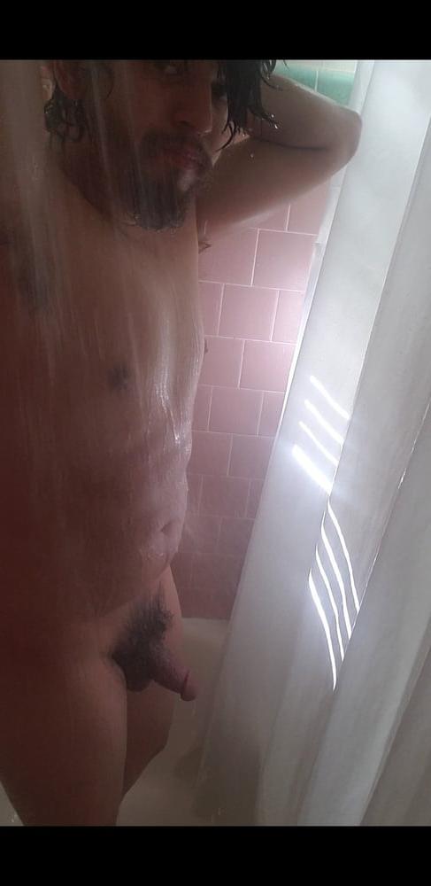 22P Swinging teenage cock in shower