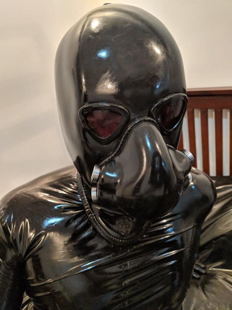 5P Black Rubber Cock
