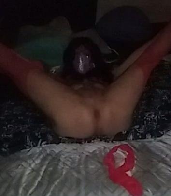 18P Red stoking are so sexy