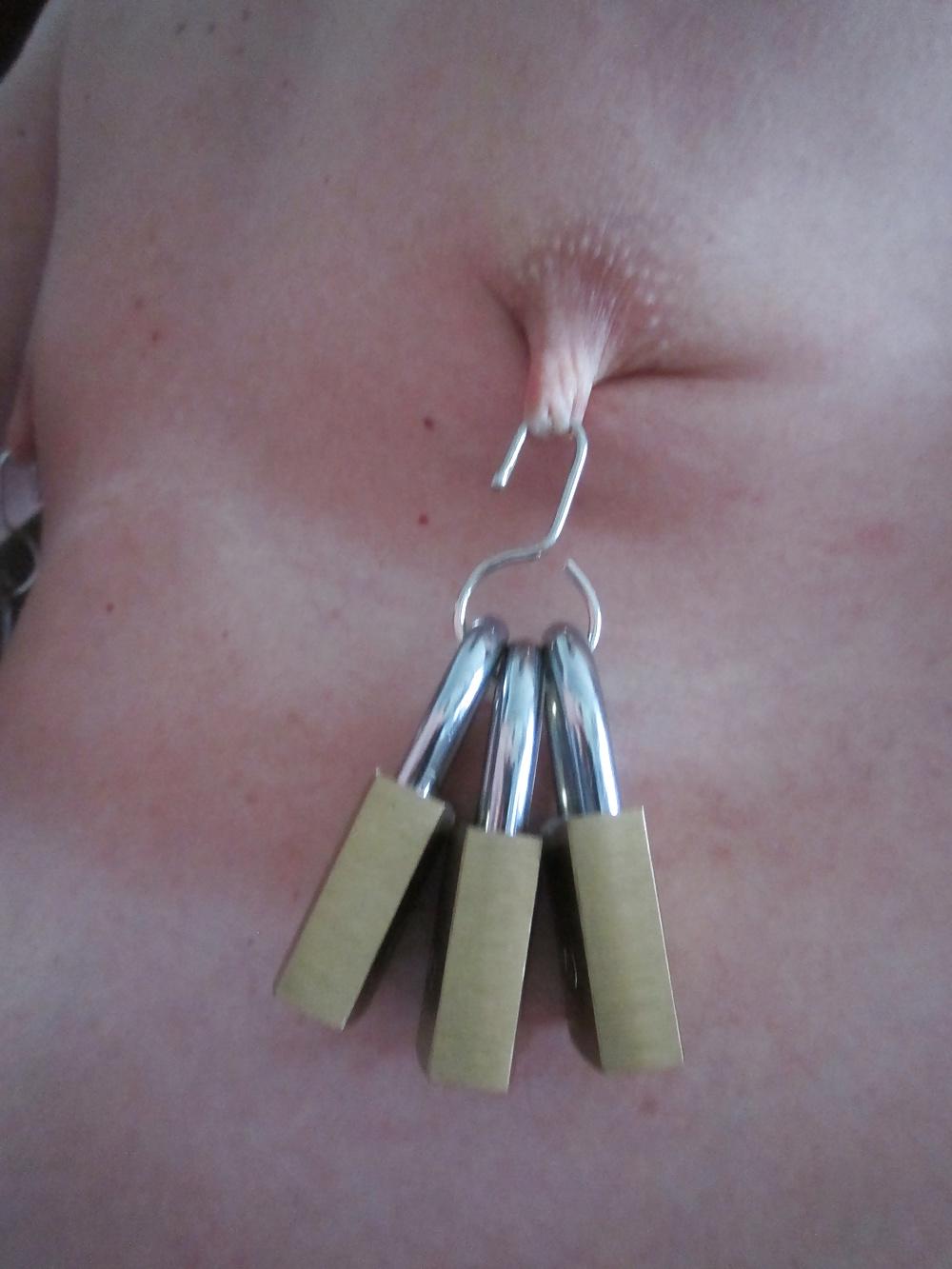 6P male nipple stretching