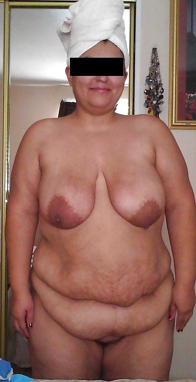 5P BBW Wife Pre and Post Shower Pics