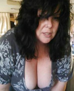 25P Sissy my bbw whore wifes cleavage