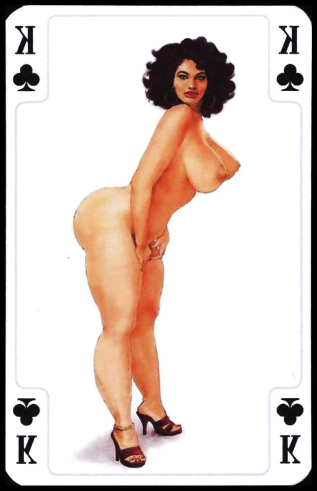 25P Erotic Playing Cards 9 - BBW 3 c. 1995 for fistu
