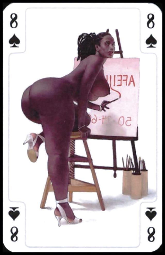 25P Erotic Playing Cards 9 - BBW 3 c. 1995 for fistu