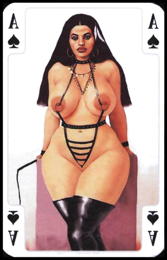 25P Erotic Playing Cards 9 - BBW 3 c. 1995 for fistu