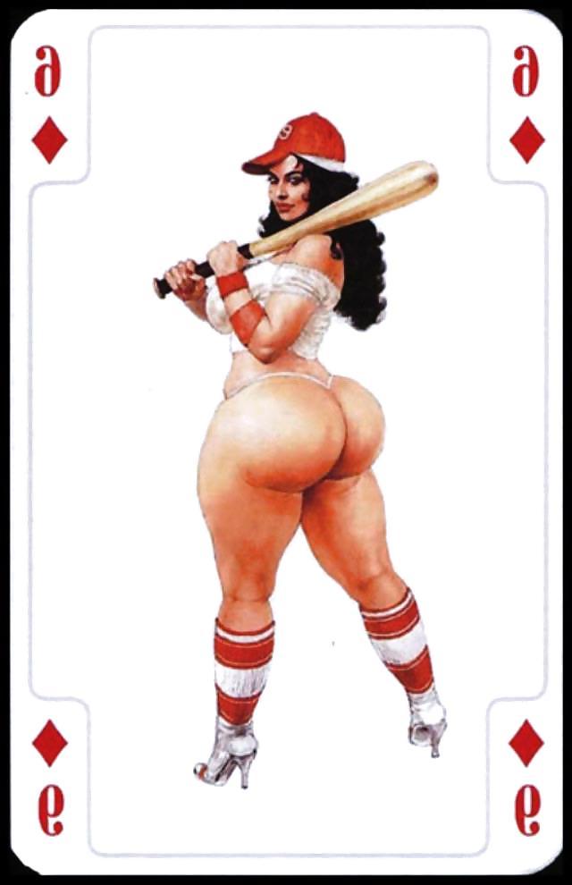 25P Erotic Playing Cards 9 - BBW 3 c. 1995 for fistu