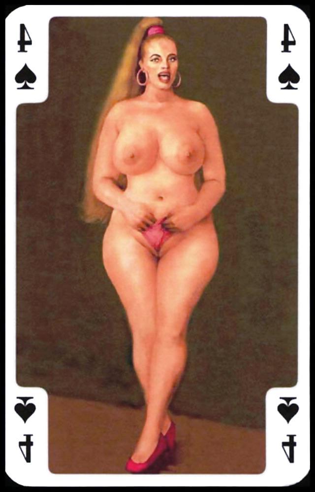 25P Erotic Playing Cards 9 - BBW 3 c. 1995 for fistu