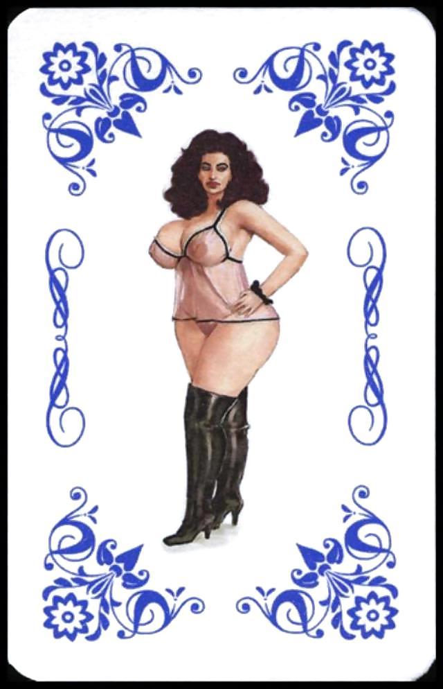 25P Erotic Playing Cards 9 - BBW 3 c. 1995 for fistu