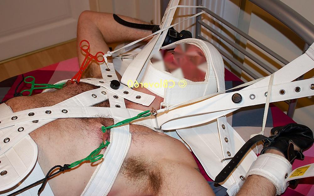 6P Predicament Bondage, nipple torture