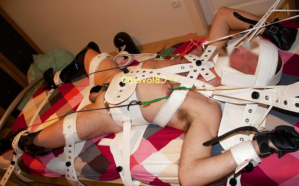 6P Predicament Bondage, nipple torture