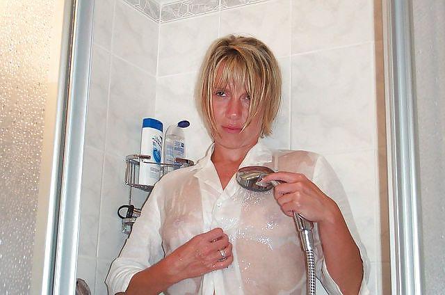 19P Karin takes a shower in a wet blouse - N. C. 