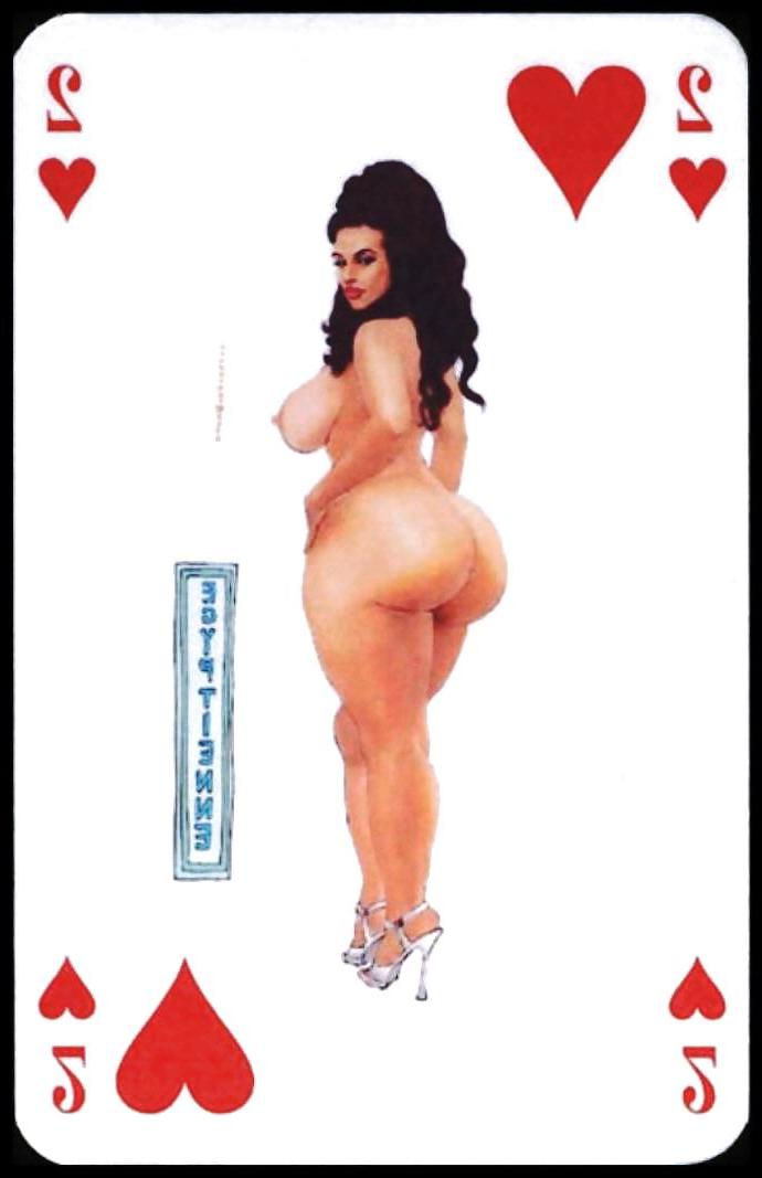 25P Erotic Playing Cards 5 -  BBW 1 c. 1995 for matura-lover