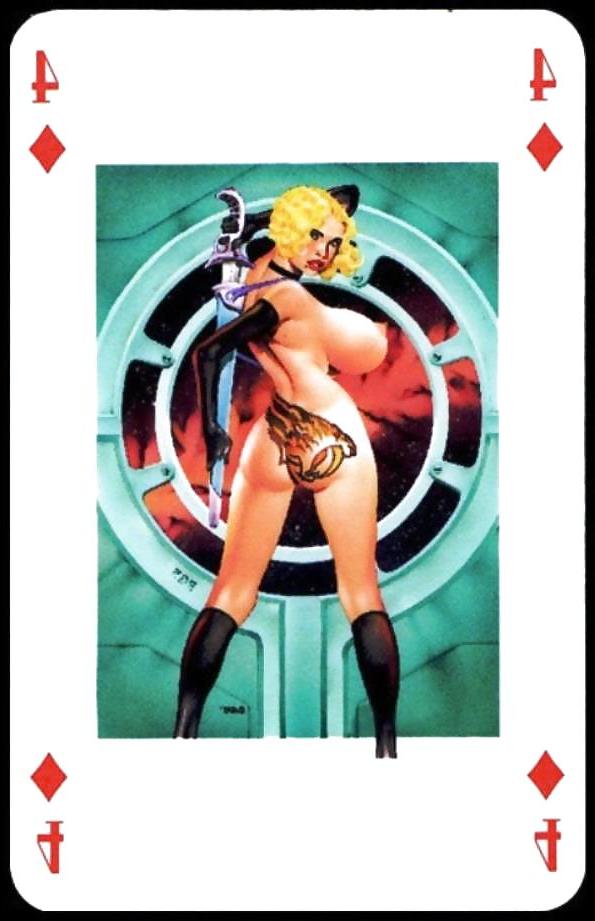 25P Erotic Playing Cards 7 - BBW 2 c. 1990