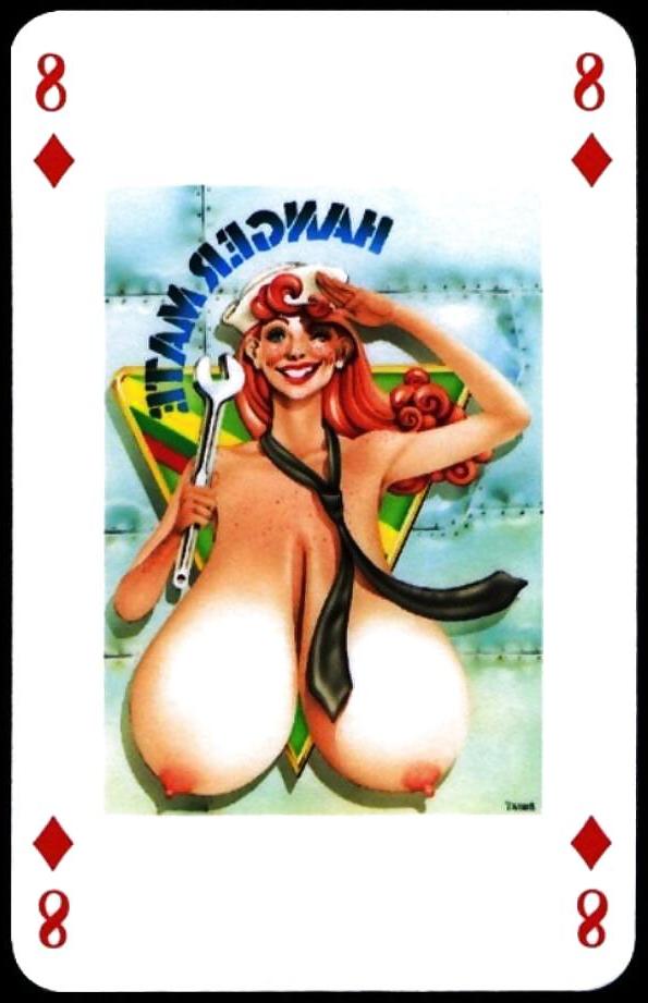 25P Erotic Playing Cards 7 - BBW 2 c. 1990