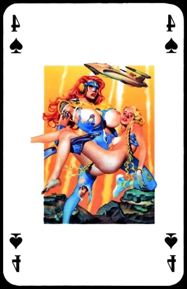 25P Erotic Playing Cards 7 - BBW 2 c. 1990