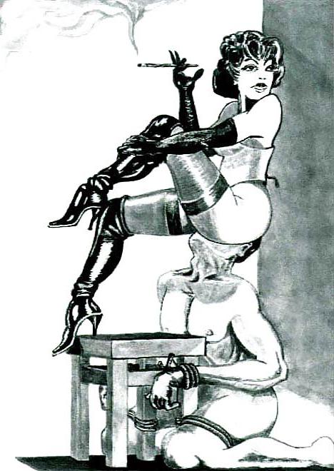 25P Smoking Fetish Drawing