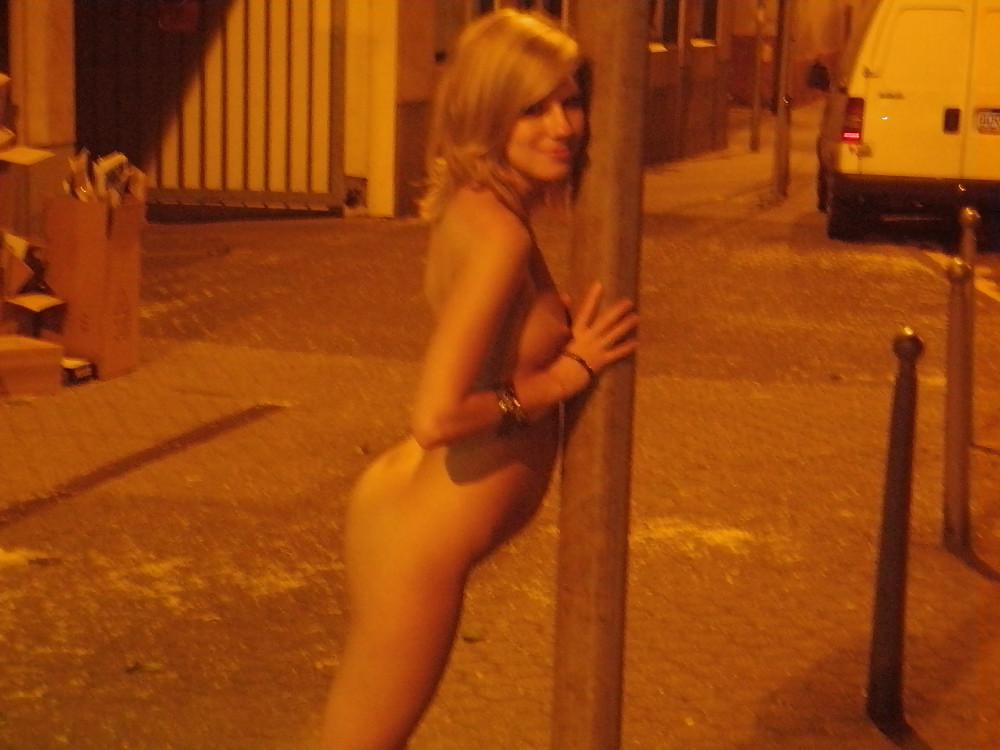 14P Cute Blonde in Public Then BJ