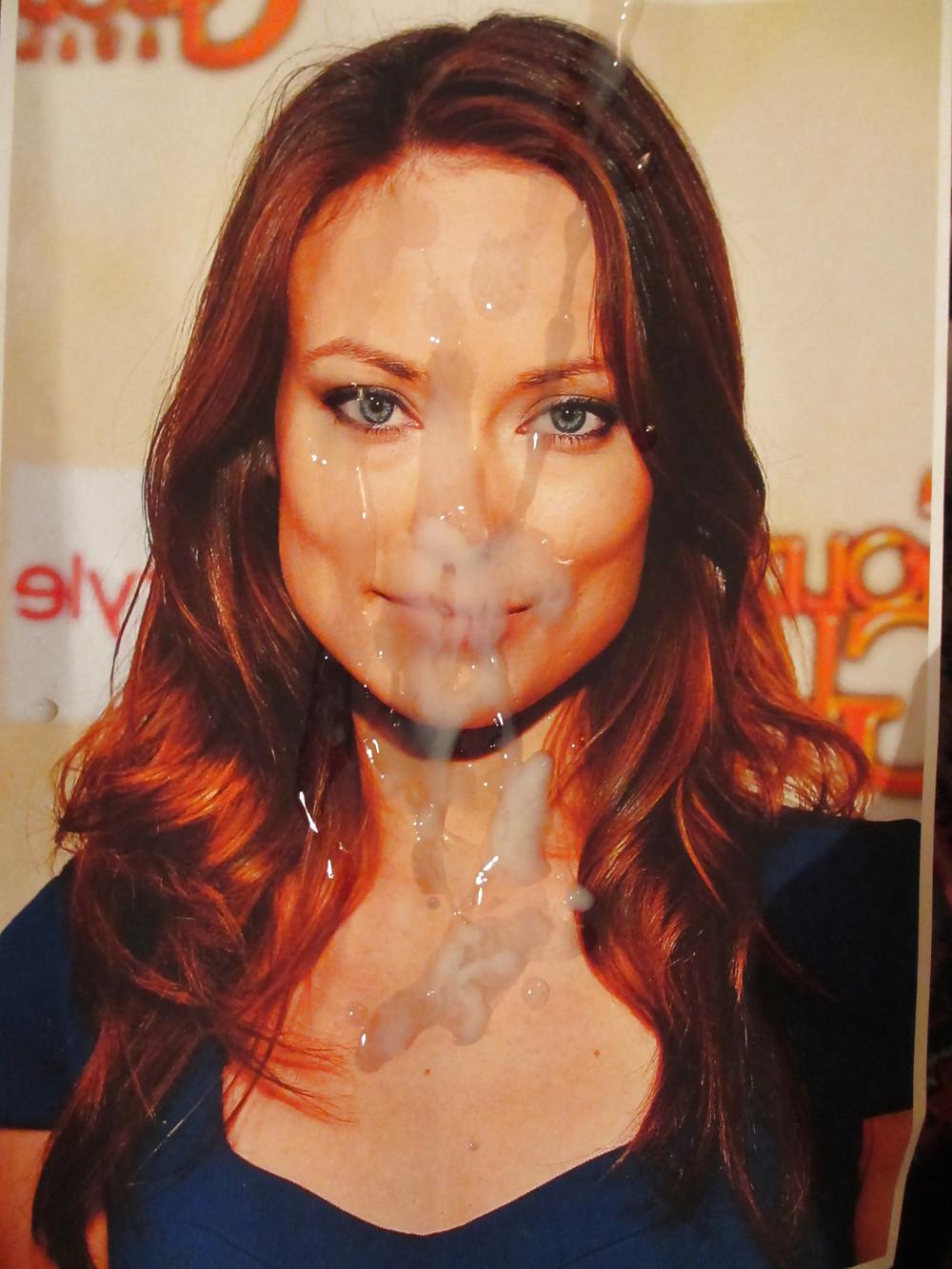 9P Cumshot on OLIVIA WILDE