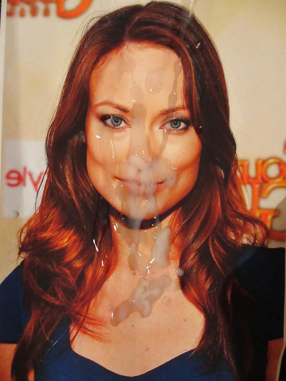 9P Cumshot on OLIVIA WILDE
