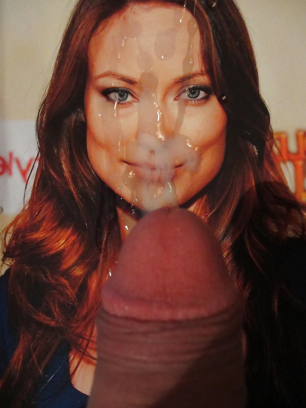 9P Cumshot on OLIVIA WILDE