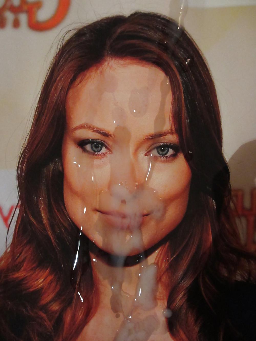 9P Cumshot on OLIVIA WILDE