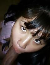 14P Asian girl i picked upa few times sucking my mexican cock