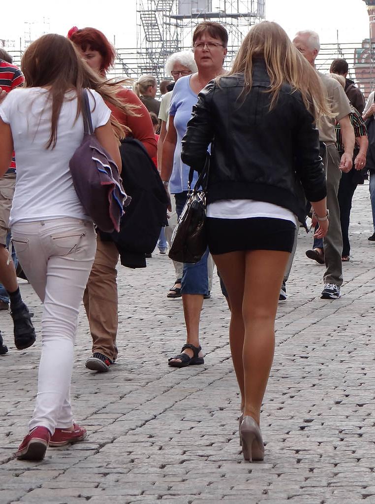 15P MINI SKIRT MILF in PUBLIC