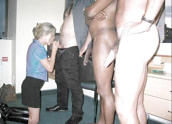 25P Group fuck black and white