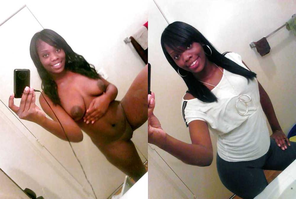 25P Black Amateurs - Dressed & Undressed