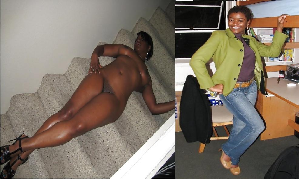 25P Black Amateurs - Dressed & Undressed